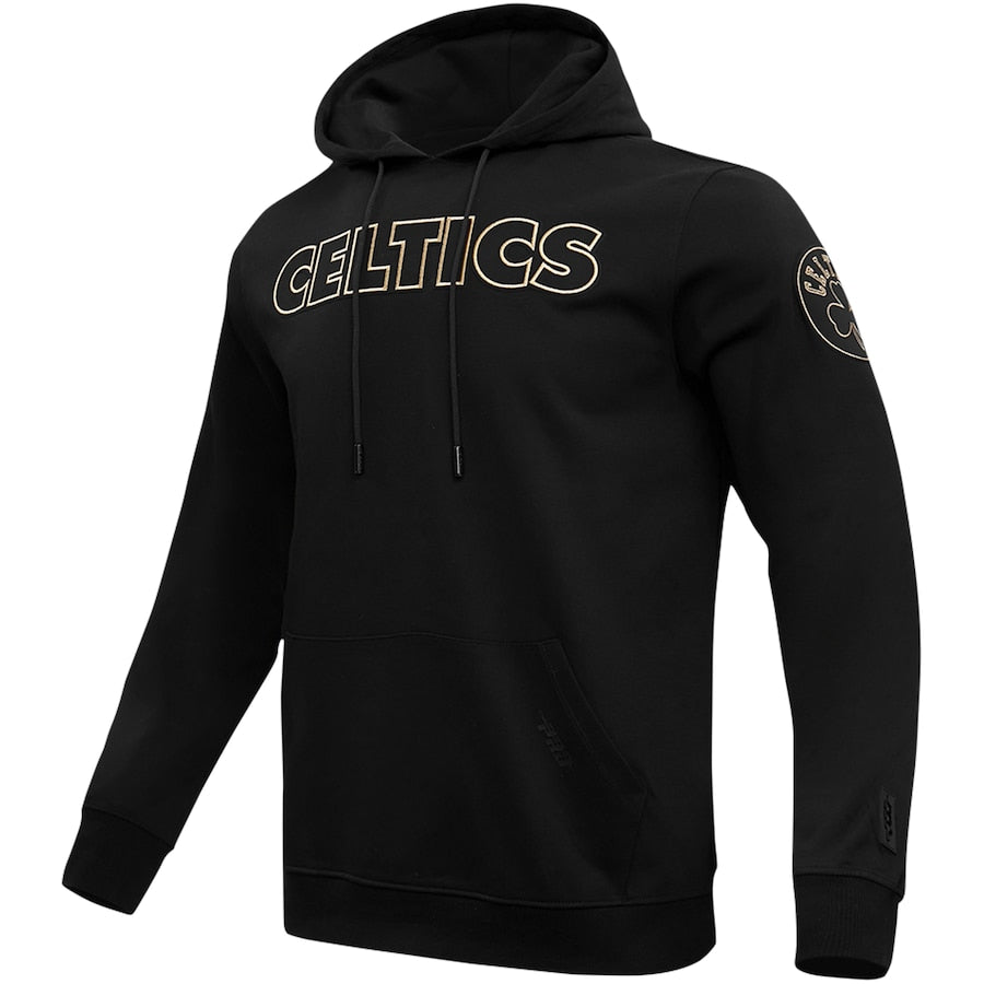 Boston Celtics Pro Standard Black & Gold Pullover Hoodie