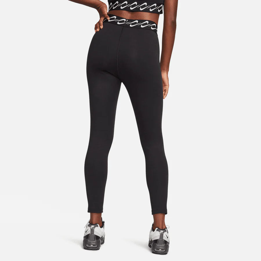 WOMENS NIKE SPORTSWEAR CLASSIC SWOOSH 7/8 LEGGINGS BLACK