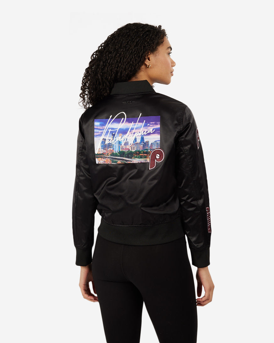 Pro Standard Philadelphia Phillies Cityscape Satin Jacket