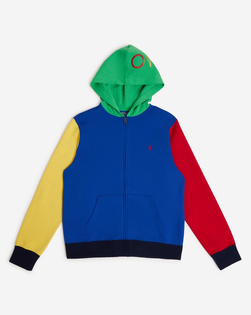 Polo Ralph Lauren Color-Blocked Ombré-Logo Zip Hoodie kids