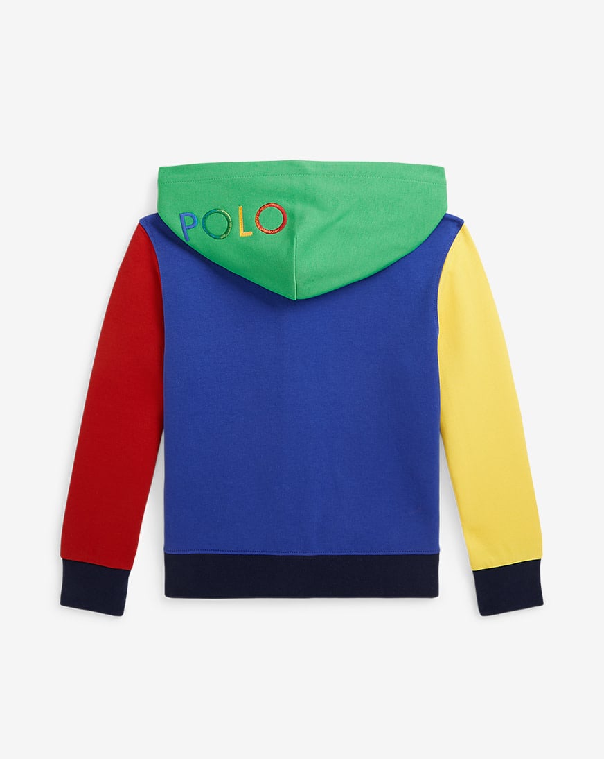 Polo Ralph Lauren Color-Blocked Ombré-Logo Zip Hoodie kids