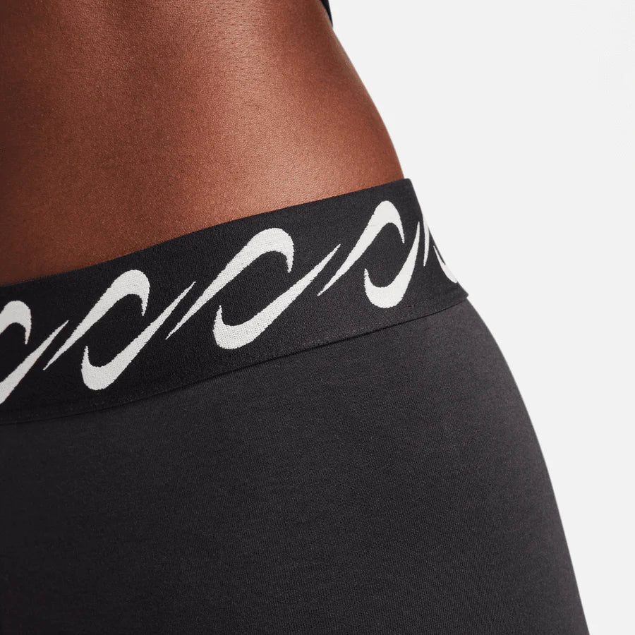 WOMENS NIKE SPORTSWEAR CLASSIC SWOOSH 7/8 LEGGINGS BLACK