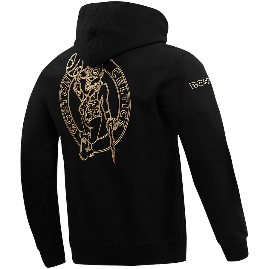 Boston Celtics Pro Standard Black & Gold Pullover Hoodie