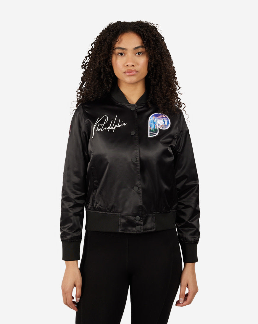 Pro Standard Philadelphia Phillies Cityscape Satin Jacket