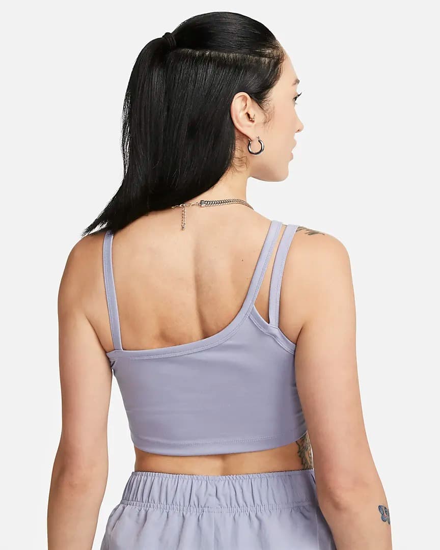 Nike Everyday Women's Slanted Crop Top Tank Top