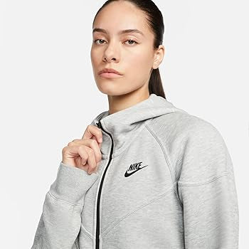 Nike Tech Fleece Windrunner Women's Full-Zip Hoodie light grey
