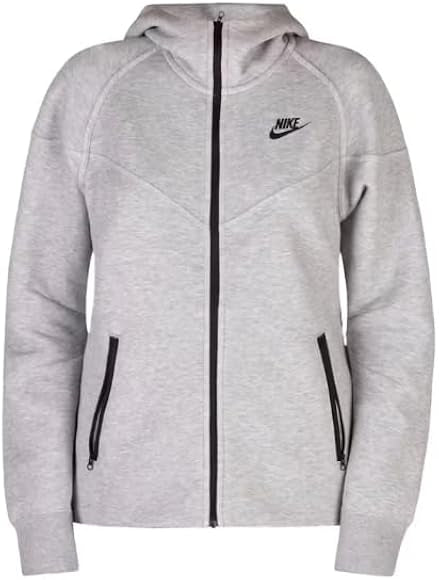 Nike Tech Fleece Windrunner Women's Full-Zip Hoodie light grey