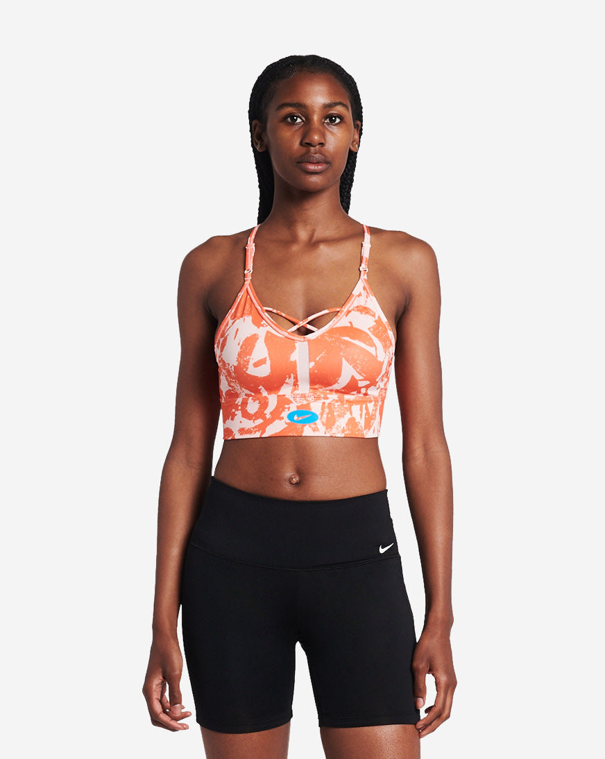 Nike Dri-FIT Indy Icon Clash Orange Sports Bra