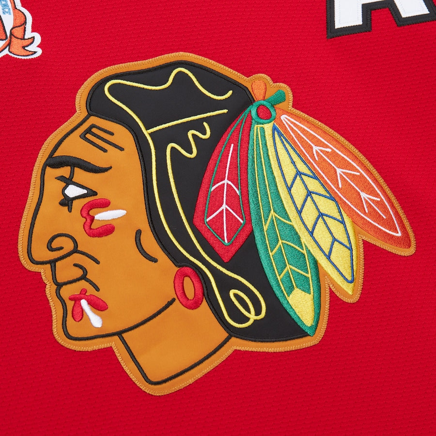 Chris Chelios Red Chicago Blackhawks 1991/92 Power Play Player Jersey