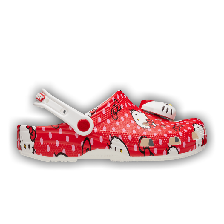 Crocs Hello Kitty Red Polka Dots Classic Clog