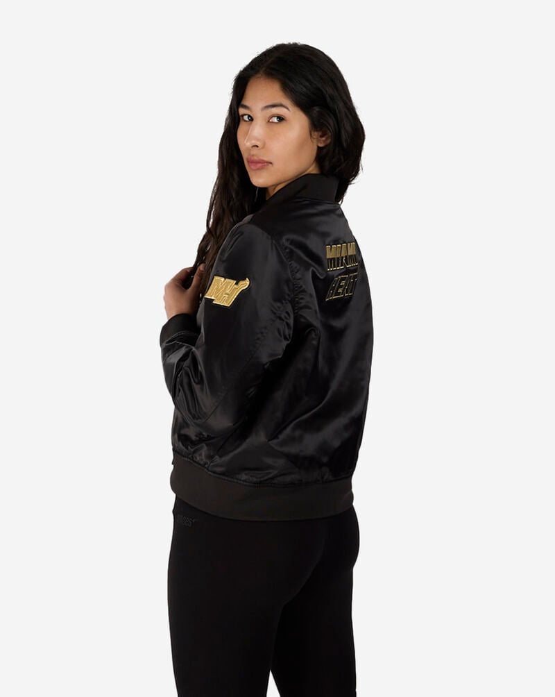 Pro Standard Miami Heat Holiday Glam Satin Jacket