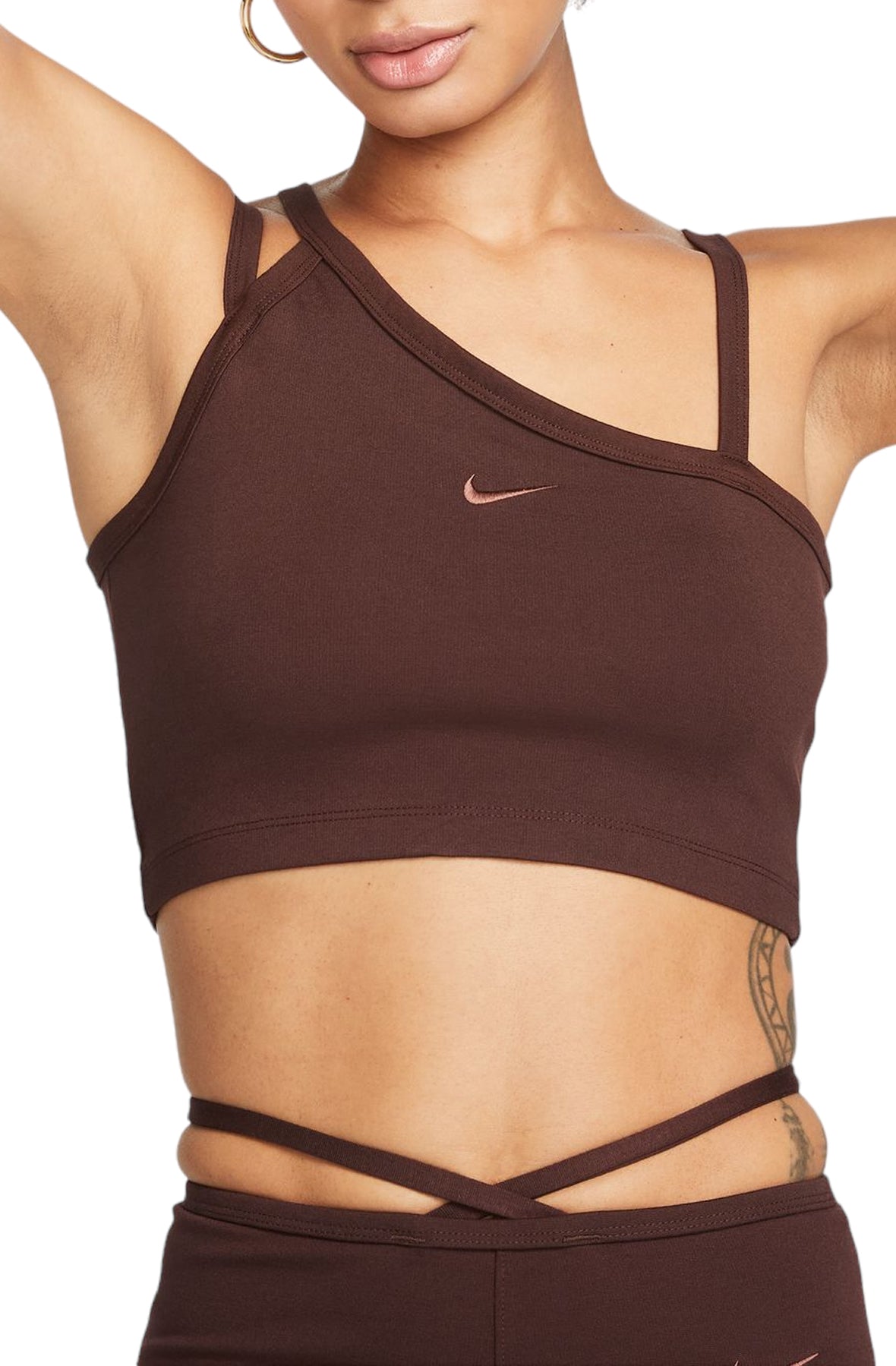 NIKE SPORTSWEAR EVERYDAY MODERN ASYMMETRICAL CROP TANK