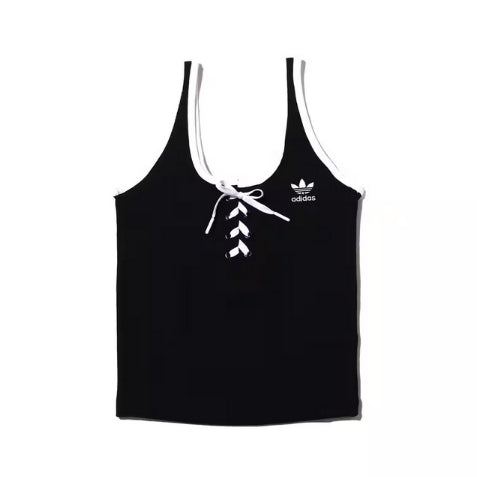 Adidas Women's lace-up tank top