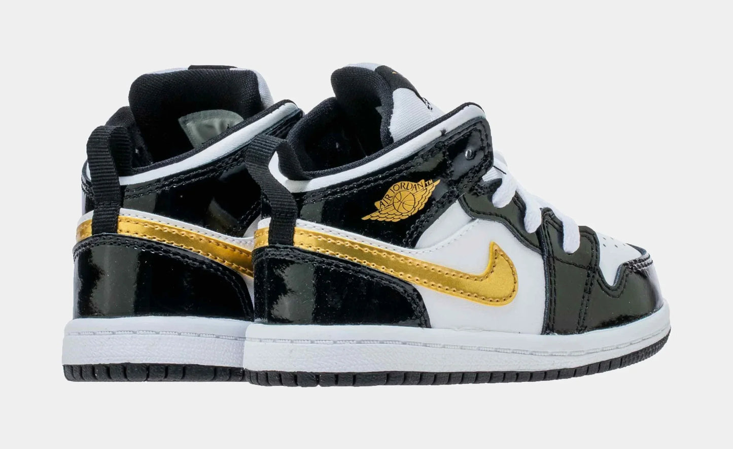 Jordan 1 Toddler Patent Black Gold
