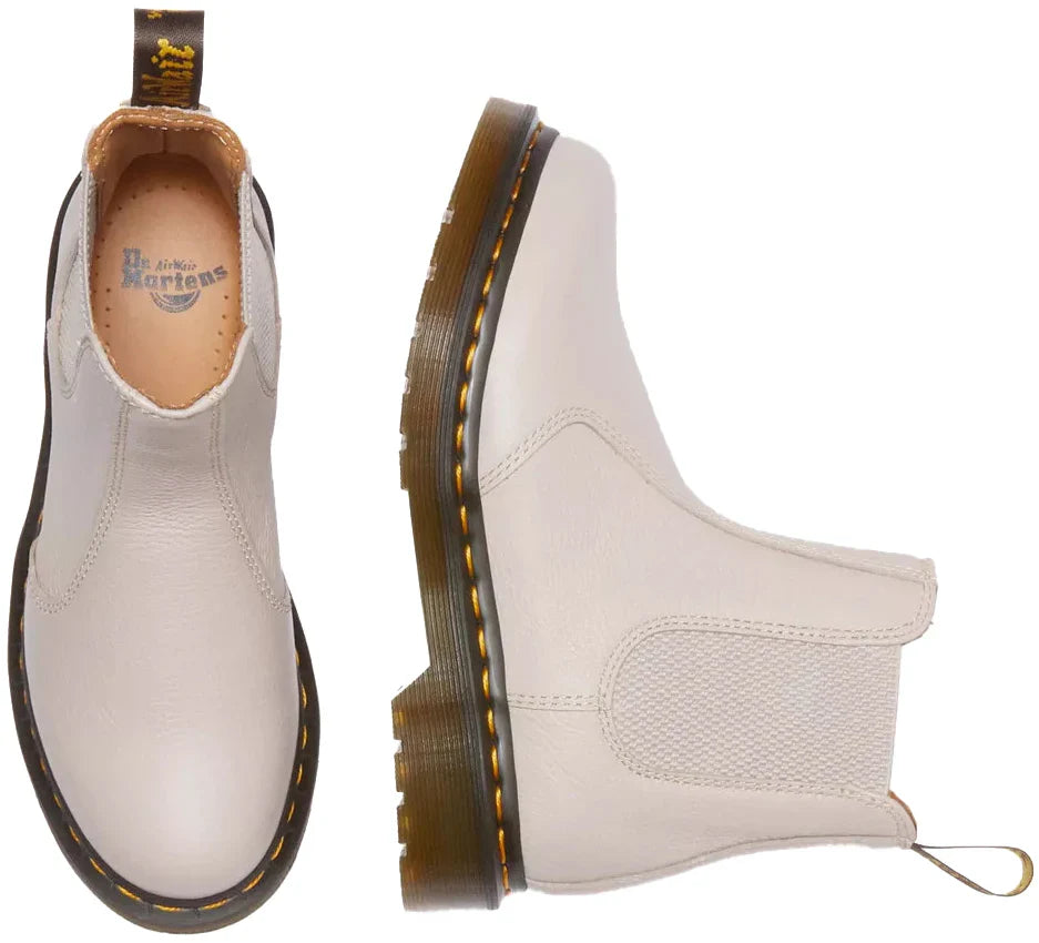 Dr. Martens Virginia Leather Chelsea Boots Taupe