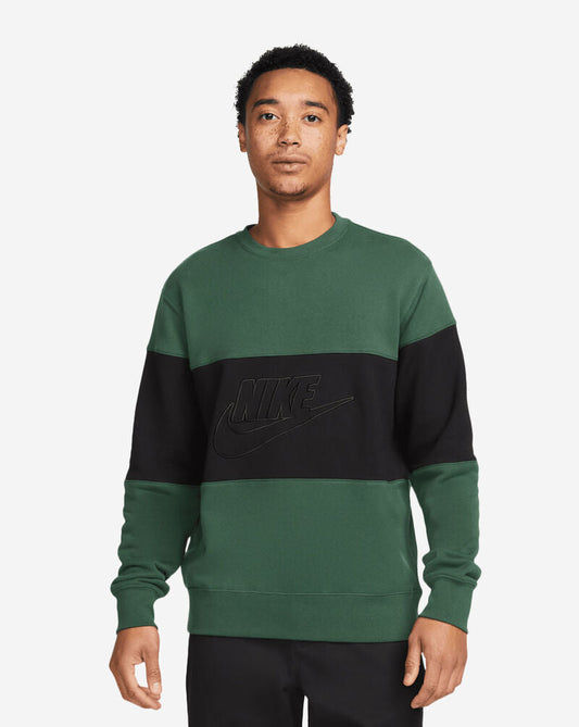 Nike Club Men's French Terry Color-Blocked Crew Sweatshirt