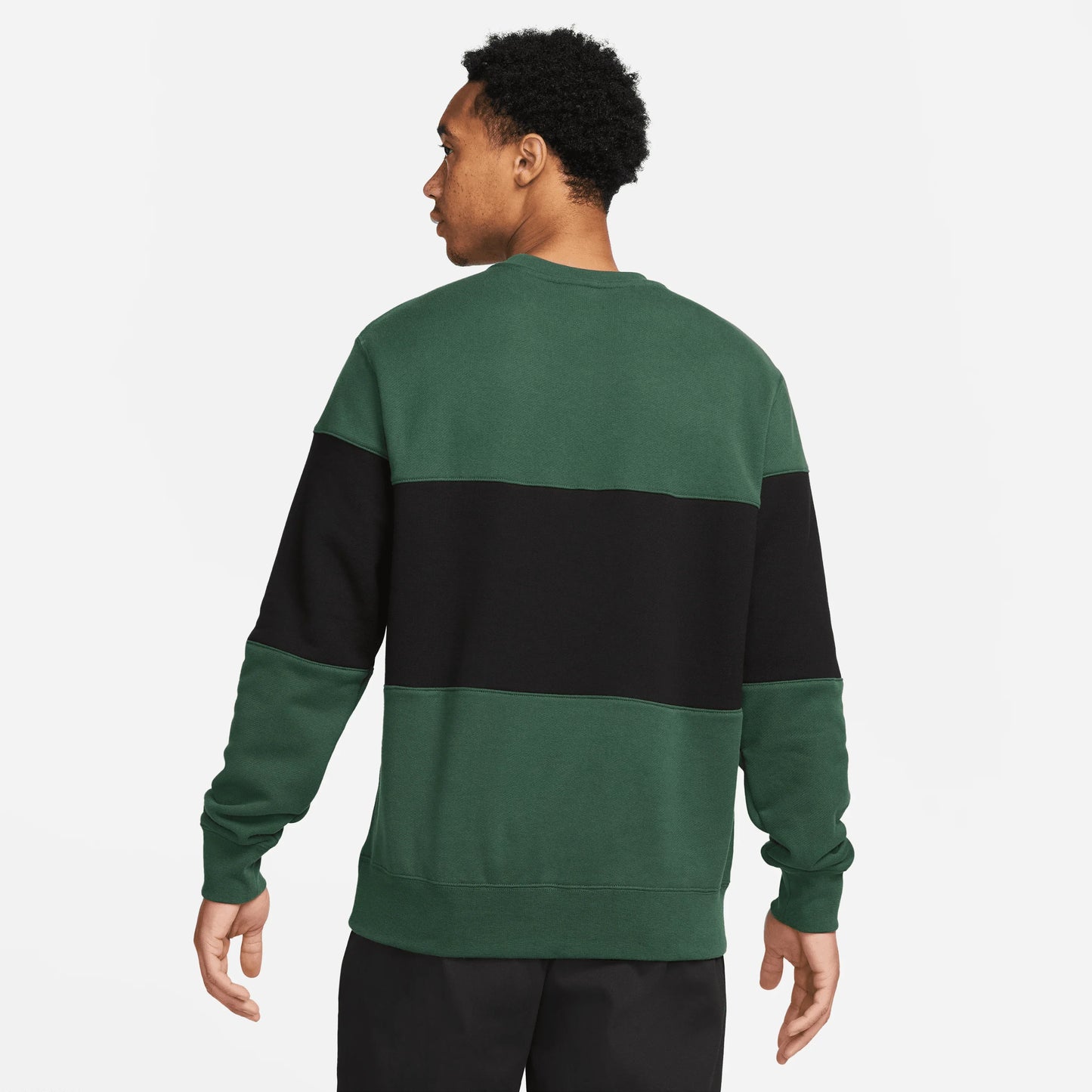 Nike Club Men's French Terry Color-Blocked Crew Sweatshirt