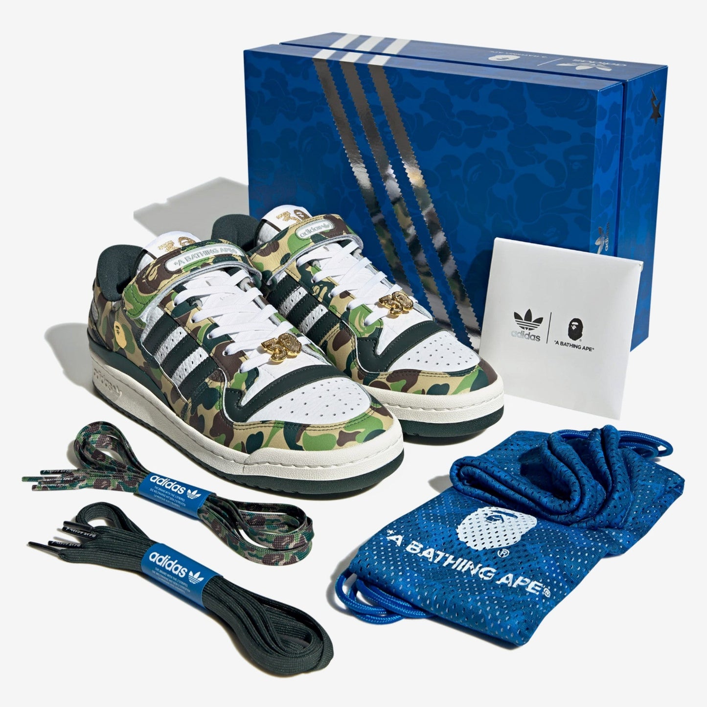 BAPE adidas Forum 84 Low 30th Anniversary Green Camo