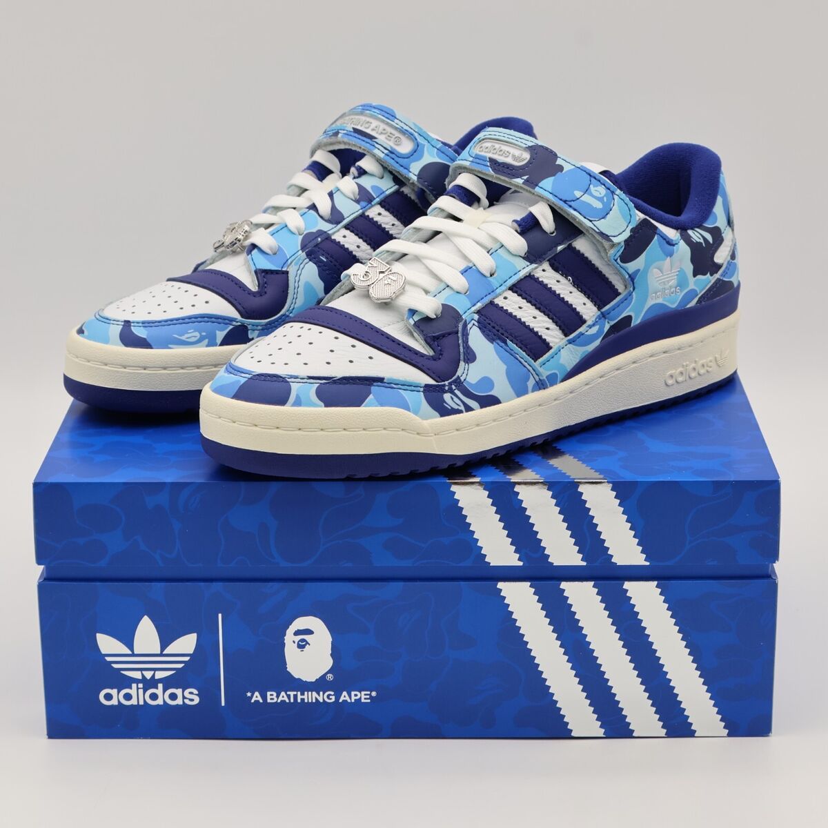 BAPE adidas Forum 84 Low 30th Anniversary Blue Camo