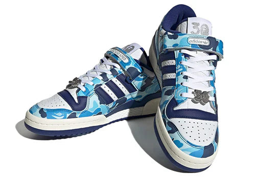 BAPE adidas Forum 84 Low 30th Anniversary Blue Camo