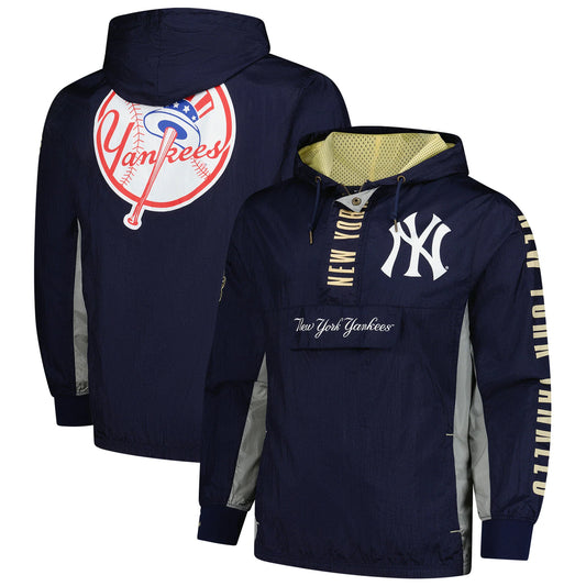 New York Yankees Team OG 2.0 Anorak Quarter-Zip Hoodie Windbreaker Jacket